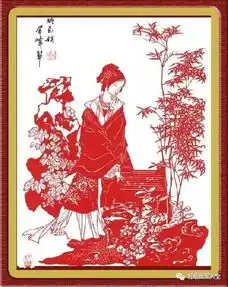 剪纸美女头像美女