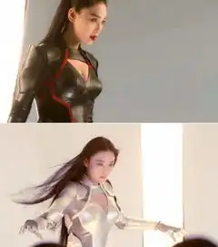 张馨予首尝试科幻风黑白紧身战衣显高冷女神范