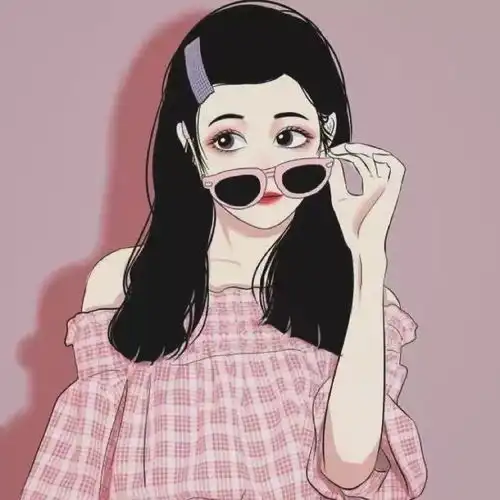 手绘头像从前认为温柔的人才懂爱,后来发现爱着的人才温柔