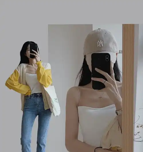 女生白色简约头像身材
