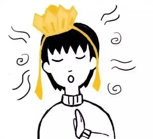 卡通头像女白底涵仔