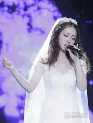 柳岩披白纱浪漫唯美镂空蕾丝尽显女人味