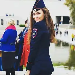 网红女生头像双人女警