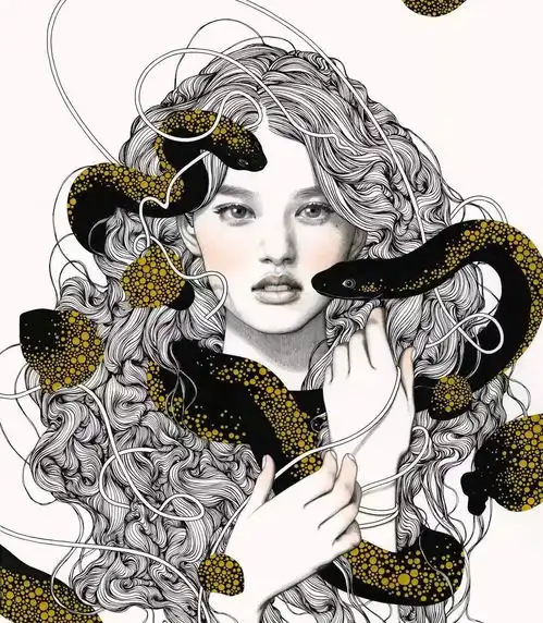 画风炫酷,创意十足,她还是花花公子品牌插画师