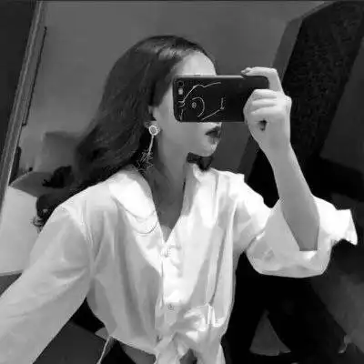 黑白女头像伤感高冷丧黑白系超酷女头