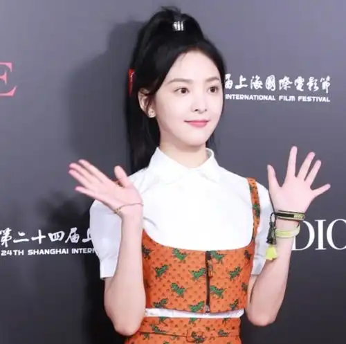 星光派对女星红毯生图,王子文气场强大,哪知被袁冰妍更抢镜