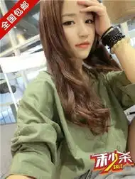 2013秋冬新款纯棉女装打底衫圆领希腊少女宽松大码t恤女长袖包邮