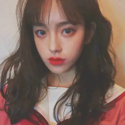 女生狼尾头像平刘海