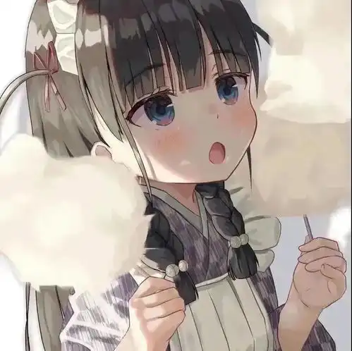 女生动漫头像笑着说起