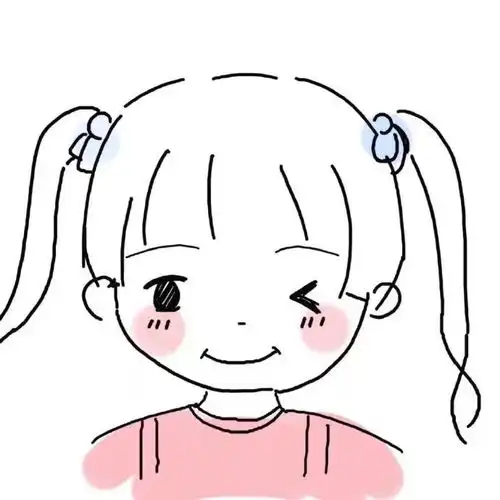 可爱简笔画头像没有什么困难是战胜不了我的