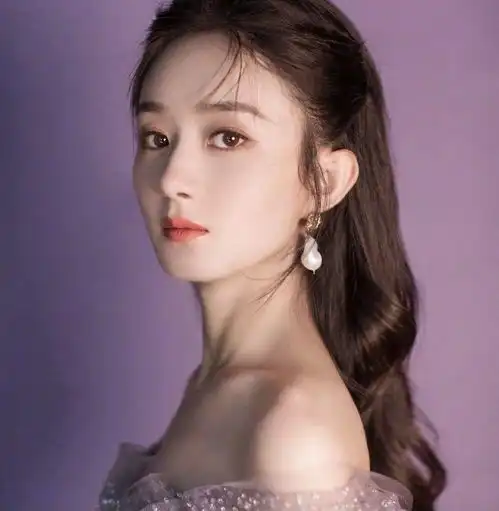 侧脸长发唯美头像女赵丽颖