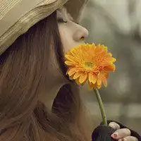 唯美带花女生头像巨蟹座