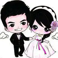 二次元婚纱系情侣头像女生微信头像图片大全