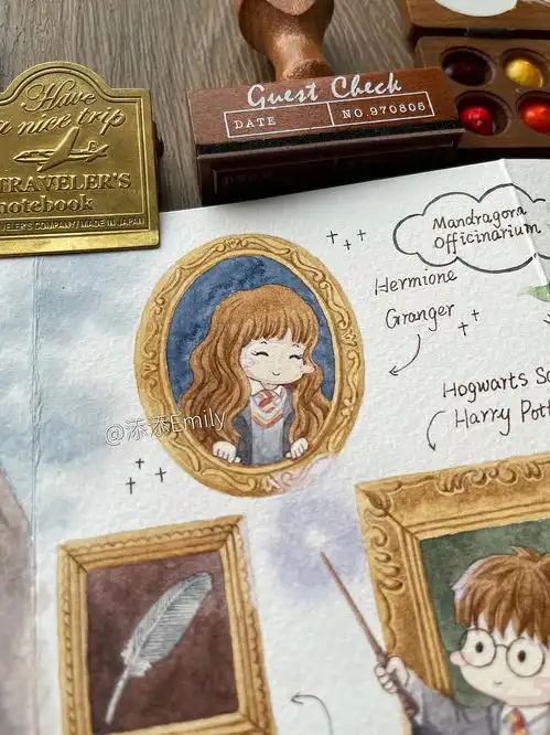 哈利波特主题手绘手帐