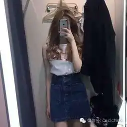 水嫩少女iu李知恩,牛仔裙还可以搭的这么元气