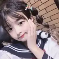 微信头像女生小孩呆萌可