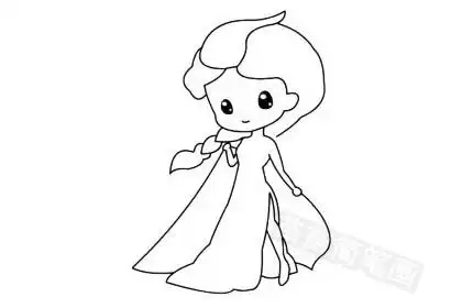 艾莎公主简笔画图片大全教程