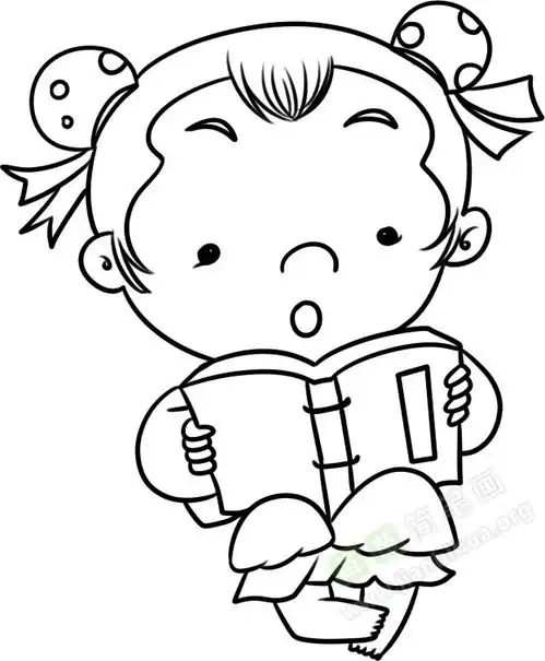 小女孩简笔画图片教程