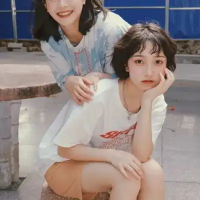 二人闺蜜头像仙气高颜值