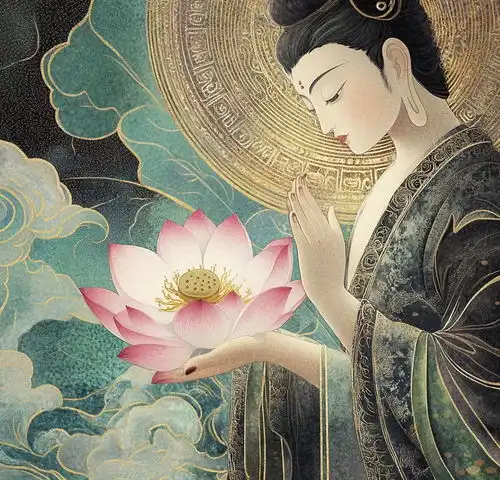 灵库佛莲若能静坐,看世间一切如梦,若能如莲,任风吹雨打,依然清纯无染佛陀喜欢莲花,主要是因为莲花在佛教文化中象征着清净觉悟超脱在佛教的象征体系中