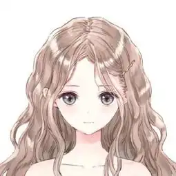 卡通头像女手绘手绘