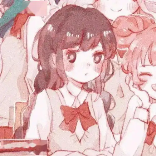 黑白漫画头像女闺蜜朦朦