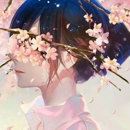 二次元樱花动漫壁纸,头像樱花盛开的时节,让你想起了谁吗