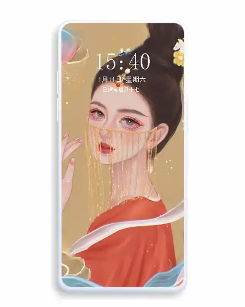 气质女生闺蜜插画壁纸,美惨了