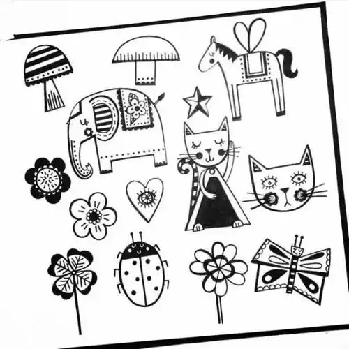 没灵感不知道怎么画,国庆小长假的这波手绘素材收好