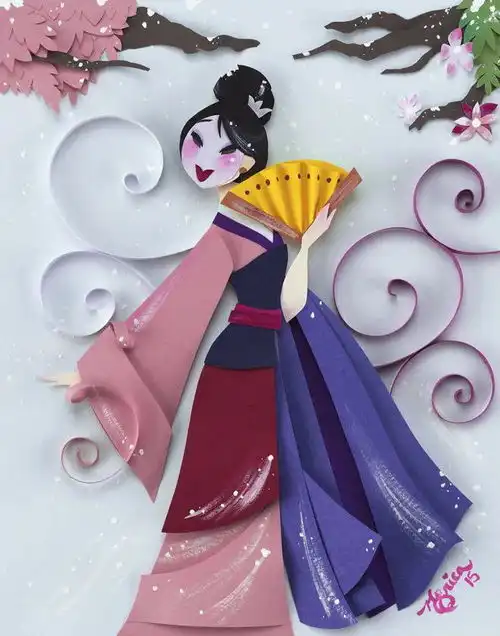 艺术家用纸创造了一个童话世界,色彩斑斓,都是我们熟悉的角色