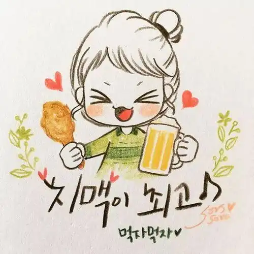 彩铅插画超q的小清新,一定不能错过