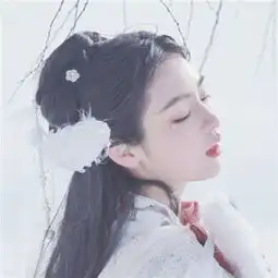 黑白唯美意境头像女生古