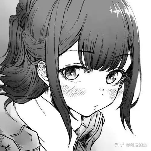 头像漫画女高冷黑白偏题