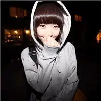 灰色唯美女生戴帽子头像