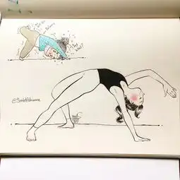 你想象中自己练瑜伽的样子,而现实却是这样子......