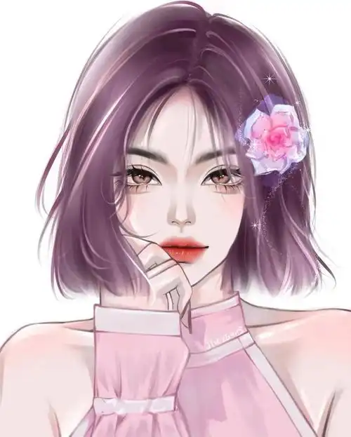 可爱短发女孩头像