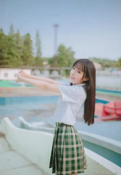 清新甜美,笑容好阳光的jk美少女,好舒服好甜的感觉