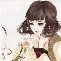 吃货女生头像古风水彩