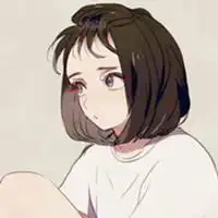 插画女头像酷情侣头像