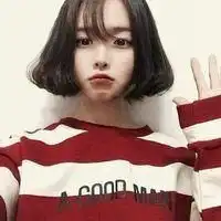非主流带字头像女短发扣