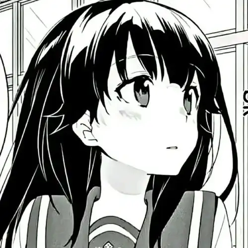 黑白动漫头像忙的时候也会想他,闲下来却只想他