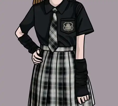 jk制服女生头像锁骨动漫