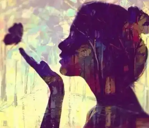 气质美女背影头像图片石