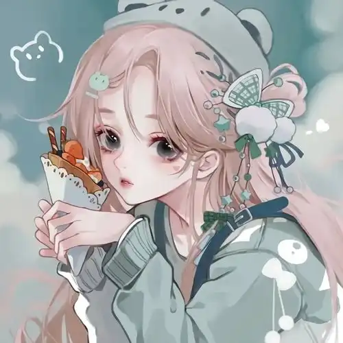 动漫女生头像繁杂的经历在眼角镌刻深深的纹我转身雕下一朵花