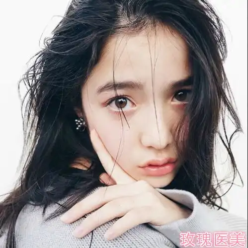 可爱小女孩头像大眼睛石