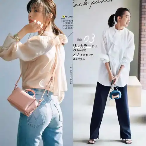 想拥有春夏的优雅女人味,一件飘带衬衫就足够,高级感如此简单