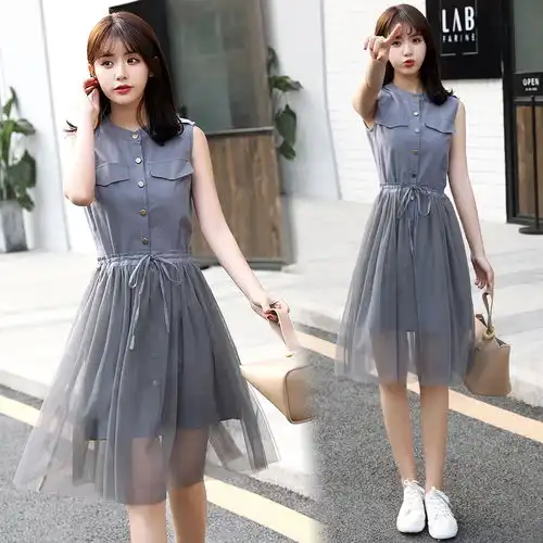 优雅的时尚连衣裙,收腰显瘦,上身仙气满满