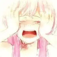 动漫女生蹲着哭泣图片微信头像图片大全