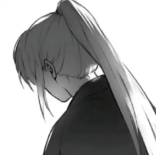 女人伤感黑白背影头像扣