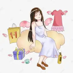 双十一淘宝天猫少女学生时尚搭配衣服png素材图片免费下载千库网